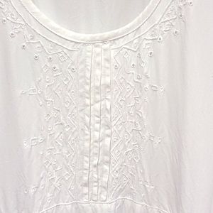 Fresco by Nomadic Traders, Size XL, White,  Women's Top